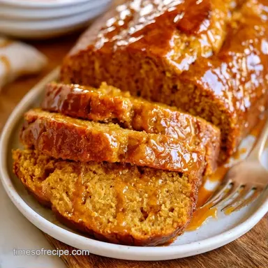 Maple Glazed Pumpkin Bread in 70 Minutes Recipe Card