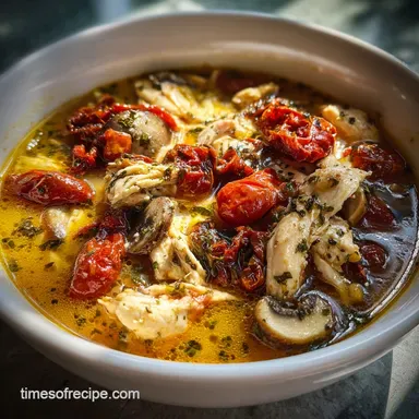 The Best Marry Me Chicken Soup Recipe with Sun-Dried Tomatoes: One-Pot Recipe Card