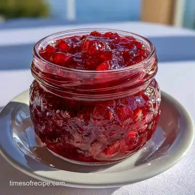Easy Rhubarb Jam (Powdered Pectin) Recipe Card