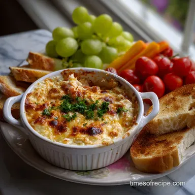 Crab Dip Recipe: Velvety Seafood Appetizer Recipe Card