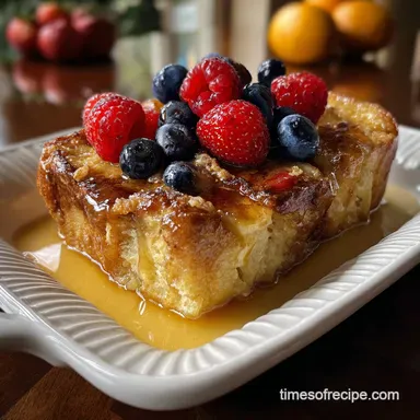 French Toast Recipe Casserole: Velvety Center Bake Recipe Card