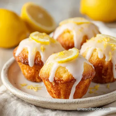 Mini Lemon Drop Cakes for 24 Servings: Tender and Glazed