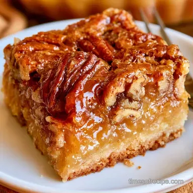 Mini Pecan Pie Bars: Chewy and Golden Recipe Card