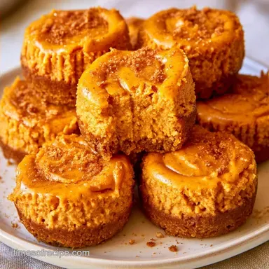 Mini Pumpkin Cheesecakes for 24 Servings
