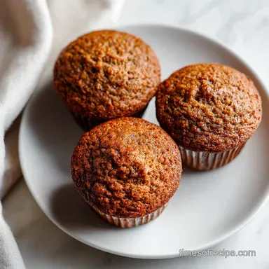 Moist Bran Muffins Recipe High Fiber in 45 Min Recipe Card