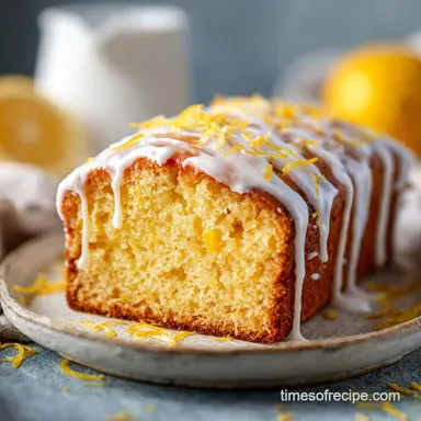 Moist Lemon Loaf Cake with Greek Yogurt Recipe Card