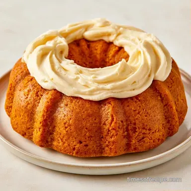 Pumpkin Bundt Cake with Sour Cream Recipe Card