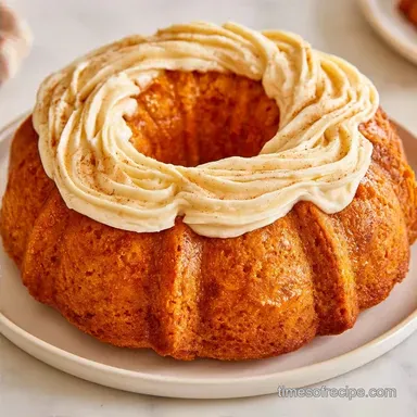 Pumpkin Bundt Cake with Sour Cream