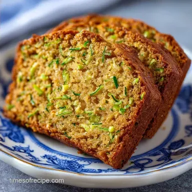 Moist Shredded Zucchini Bread: Baked
