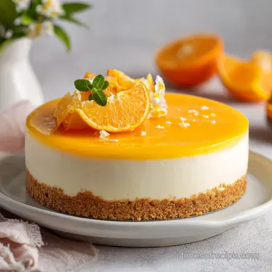 Orange Creamsicle Cheesecake Recipe with Graham Cracker Crust Recipe Card