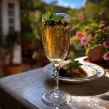 New Year s Eve Cocktail with Champagne To Ring In Recipe Card