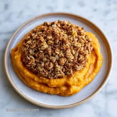 Oatmeal Sweet Potato Casserole for 6 Recipe Card