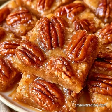 Pecan Pie Bars with Shortbread Recipe Card