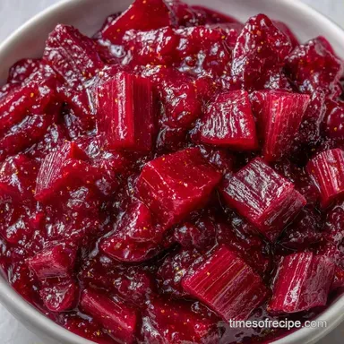 Rhubarb Jam with Powdered Pectin Recipe Card