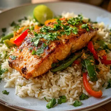 Weeknight Recipes: 30-Min Coconut Salmon Rice