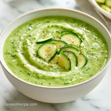 One Pot Zucchini Soup in 35 Minutes Recipe Card