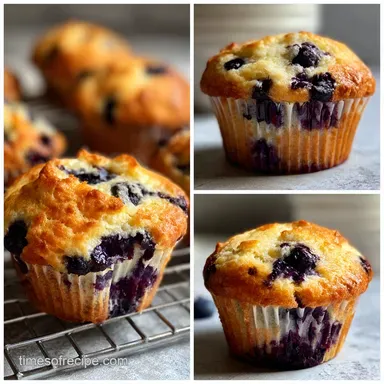 OneBowl Greek Yogurt Blueberry Muffins: Ready in 30 Min Recipe Card