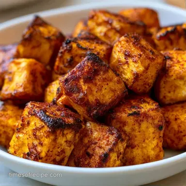 Crispy Oven Roasted Sweet Potatoes Recipe Card