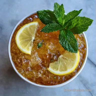 Mint Julep for 12 Drinks Recipe Card