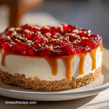 Peanut Butter and Jelly Cheesecake for 12 Recipe Card