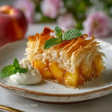 Peach Phyllo Dough Dessert Easy in 40 Minutes