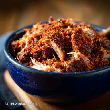 Pulled Pork Rub Recipe for Smoker & Slow Cooker Recipe Card