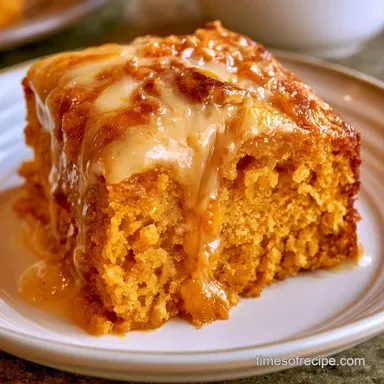 Pumpkin Gooey Butter Cake with Cake Mix Recipe Card