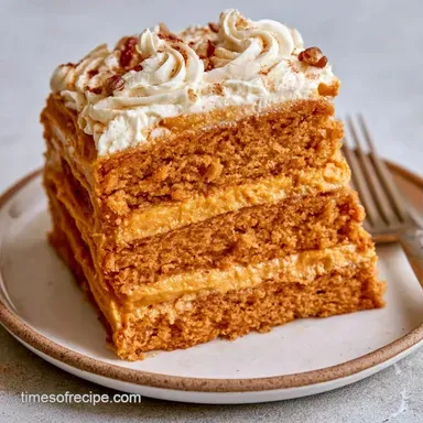 Pumpkin Icebox Cake for 12 Slices Recipe Card