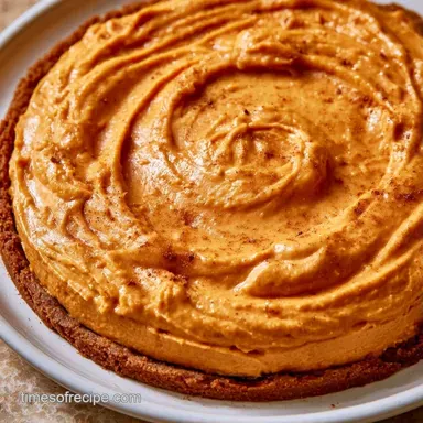 Pumpkin Mousse Cheesecake in 20 Minutes Recipe Card