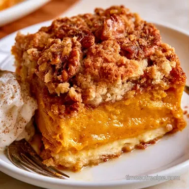 Crispy Pumpkin Pie Crumble Recipe Card