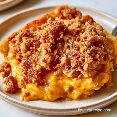 Crispy Pumpkin Pie Crumble