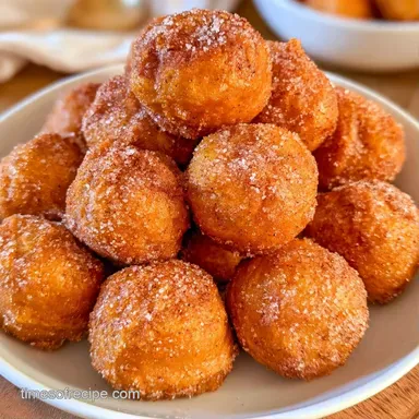 Pumpkin Spice Doughnut Holes in 22 Min Recipe Card