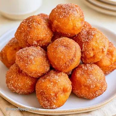 Pumpkin Spice Doughnut Holes in 22 Min