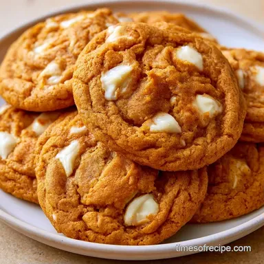 Pumpkin White Chocolate Cookies (32 Min) Recipe Card