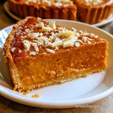 Pumpkin White Chocolate Pie for 8 Slices