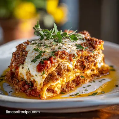 Quick Easy Lasagna with Ricotta in 1 Hour