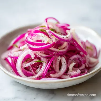Flavorful Pickled Red Onion Recipe in Just 10 Minutes