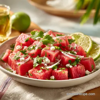 Refreshing Watermelon Salad Recipe with Feta in 20 Minutes