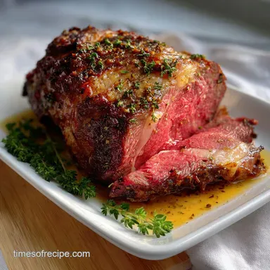 Prime Rib Roast: Ultimate Reverse-Seared Perfection Recipe Card