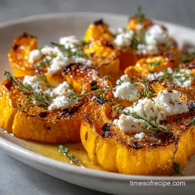 Healthy Fall Recipe with Roasted Squash Ready in 30 Min Recipe Card