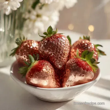 How To Make Rose Gold Strawberries: Edible Masterpiece Recipe Card