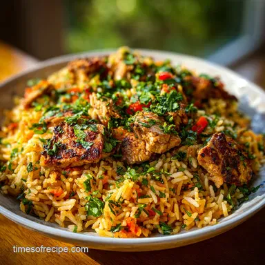 Shawarma Chicken Rice for 4 Servings