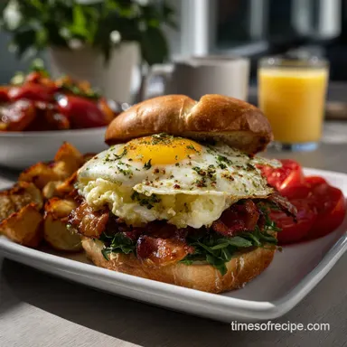 Breakfast Sandwich Meal Prep: Sheet Pan Protein Power Recipe Card