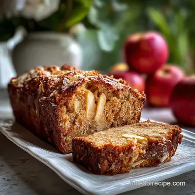 Homemade Apple Bread with Shredded Apple: Oven-Only Recipe Card