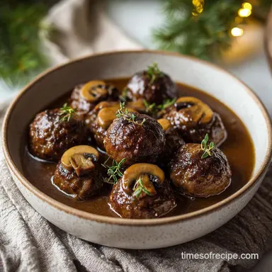 Slow Cooker Salisbury Steak with Frozen Meatballs: Silky