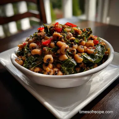 Ultimate Southern New Year S Day Recipe With Black Eyed Peas Recipe Card