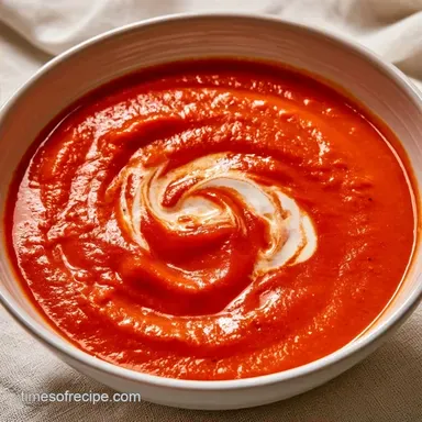 Spicy Red Pepper Soup for 6 Servings