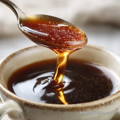 Brown Sugar Syrup: Sticky Rich Recipe for Coffee Drinks Recipe Card