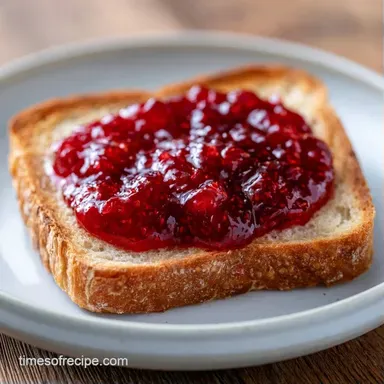 Strawberry Rhubarb Jam in 30 Minutes Recipe Card