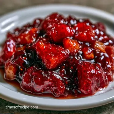 35-Minute Strawberry Rhubarb Jam Recipe Card